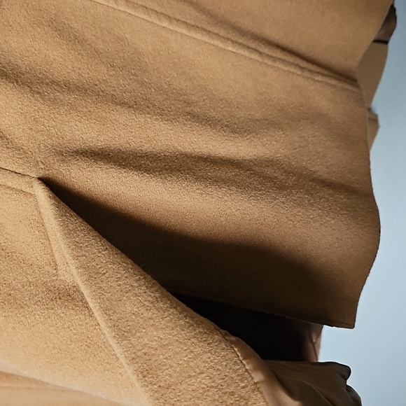 Preston & York Sweet Timeless Academia Wool Blend Camel Color Peacoat Size 16 - Picture 8 of 9